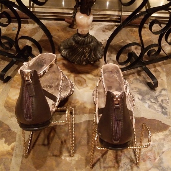 Franco Sarto Animal Print Gladiator Sandals - Picture 5 of 6